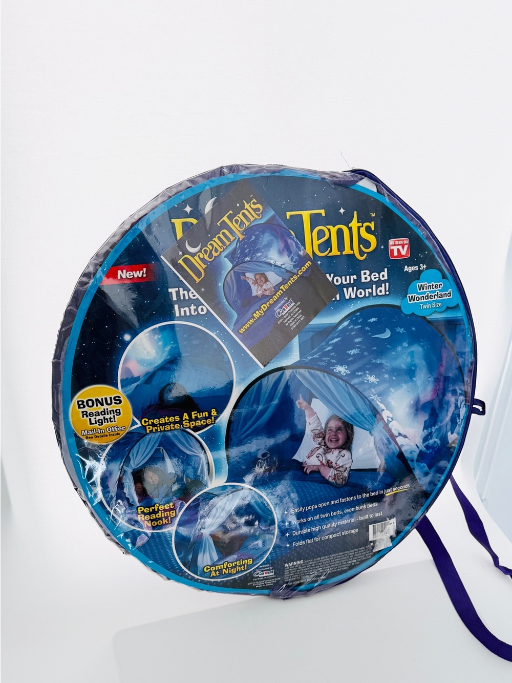 Dream Tents Winter Wonderland - Twin Size Bed Canopy - New